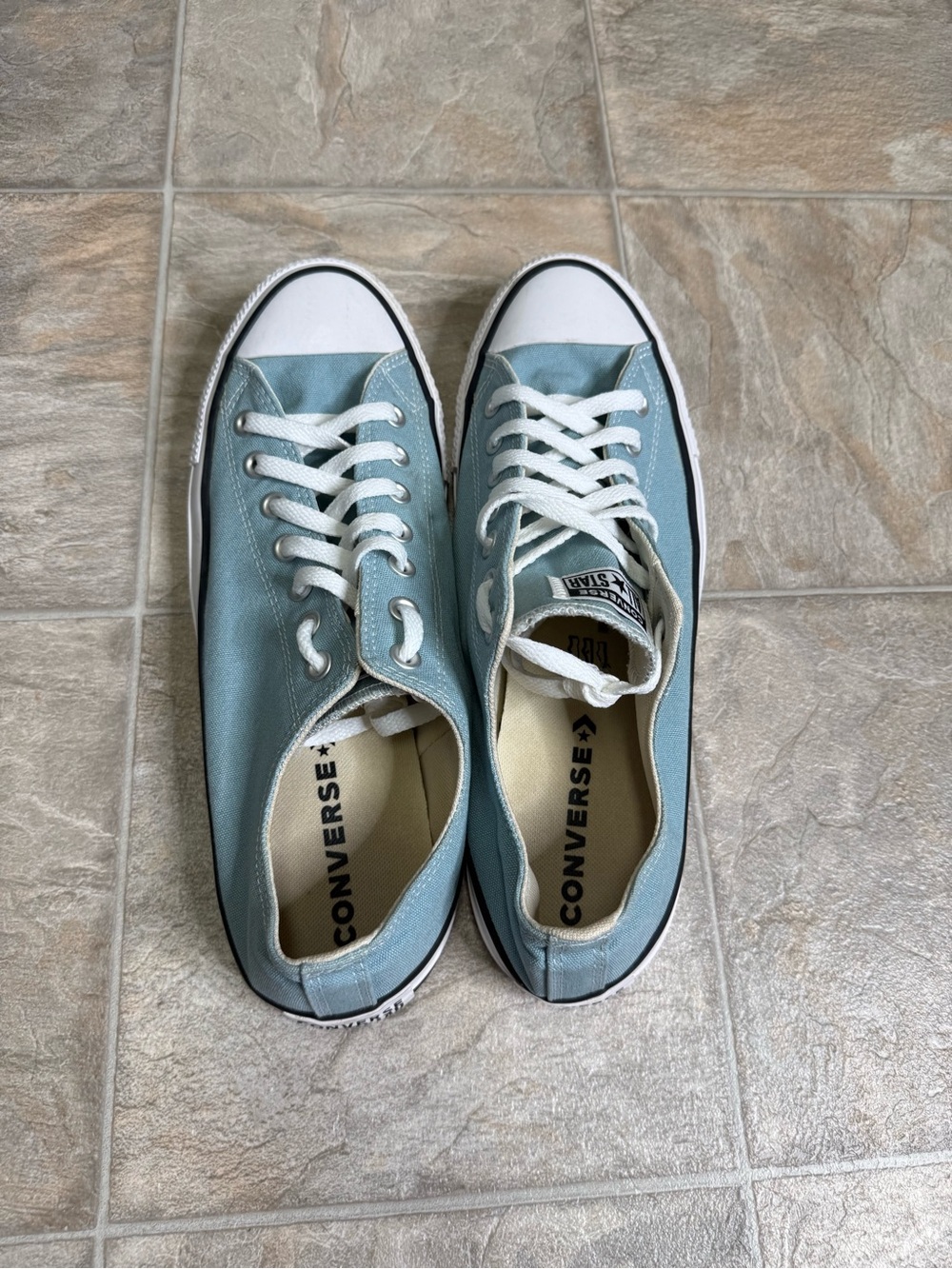 Converse Chuck Taylor All Stars Ox Blue Mens Shoe Size 11.5 Blu 169157F Preowned - Picture 5 of 8